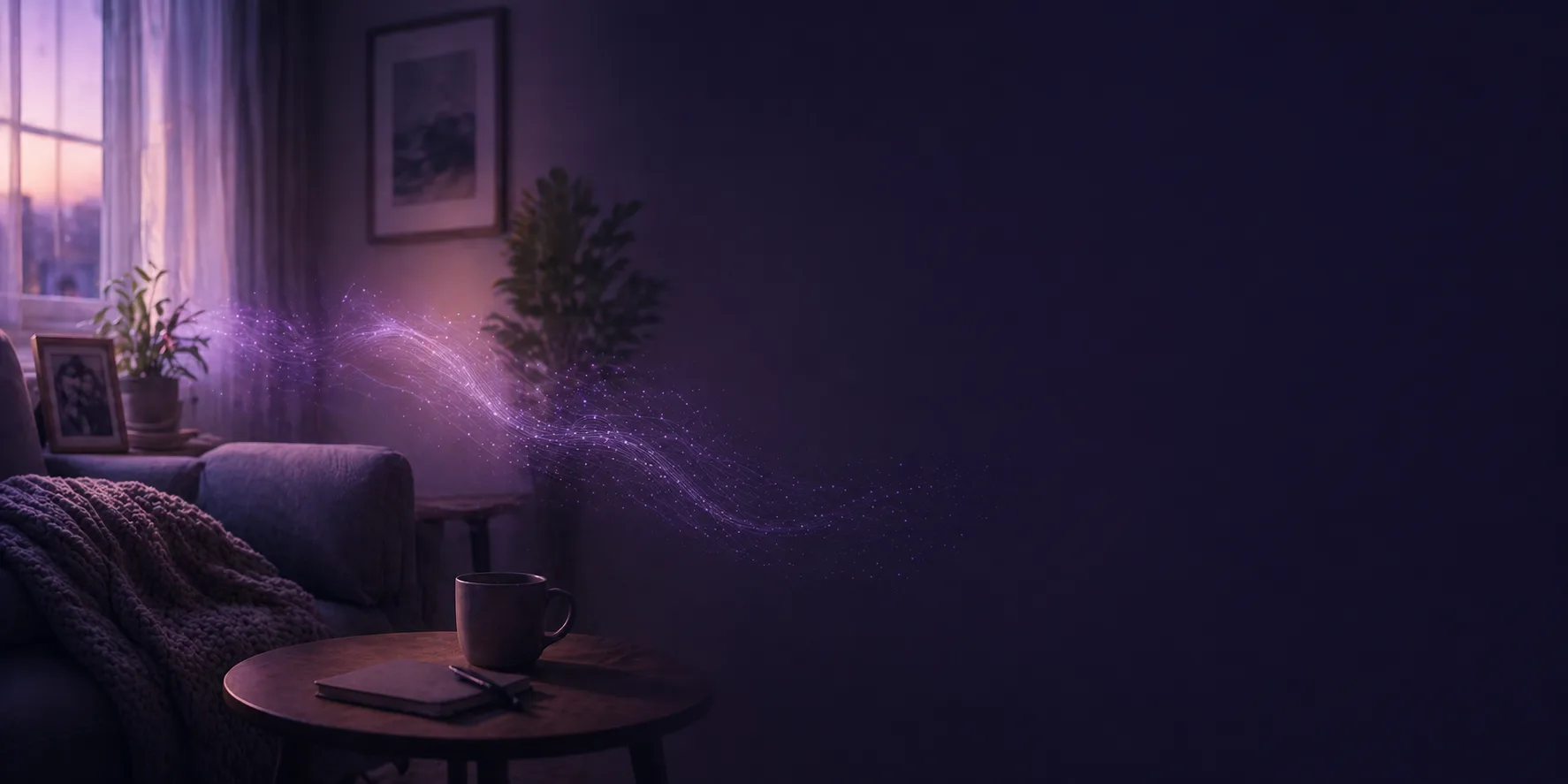 Sala nocturna con ondas