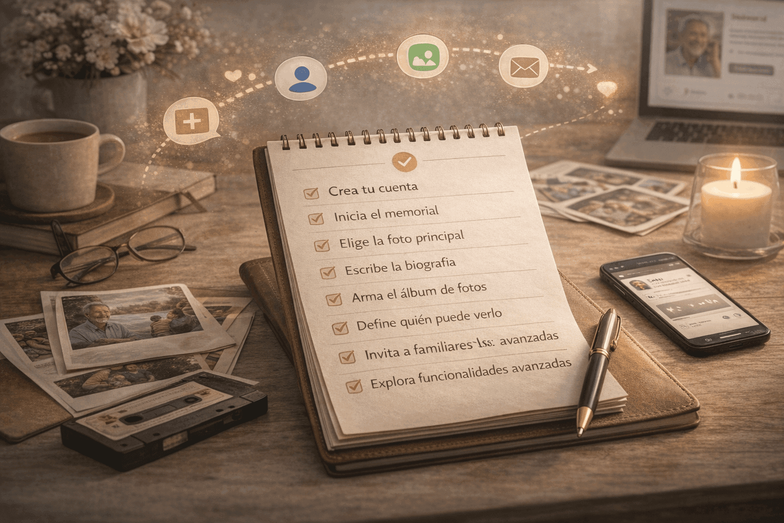 Cómo crear tu primer memorial digital paso a paso