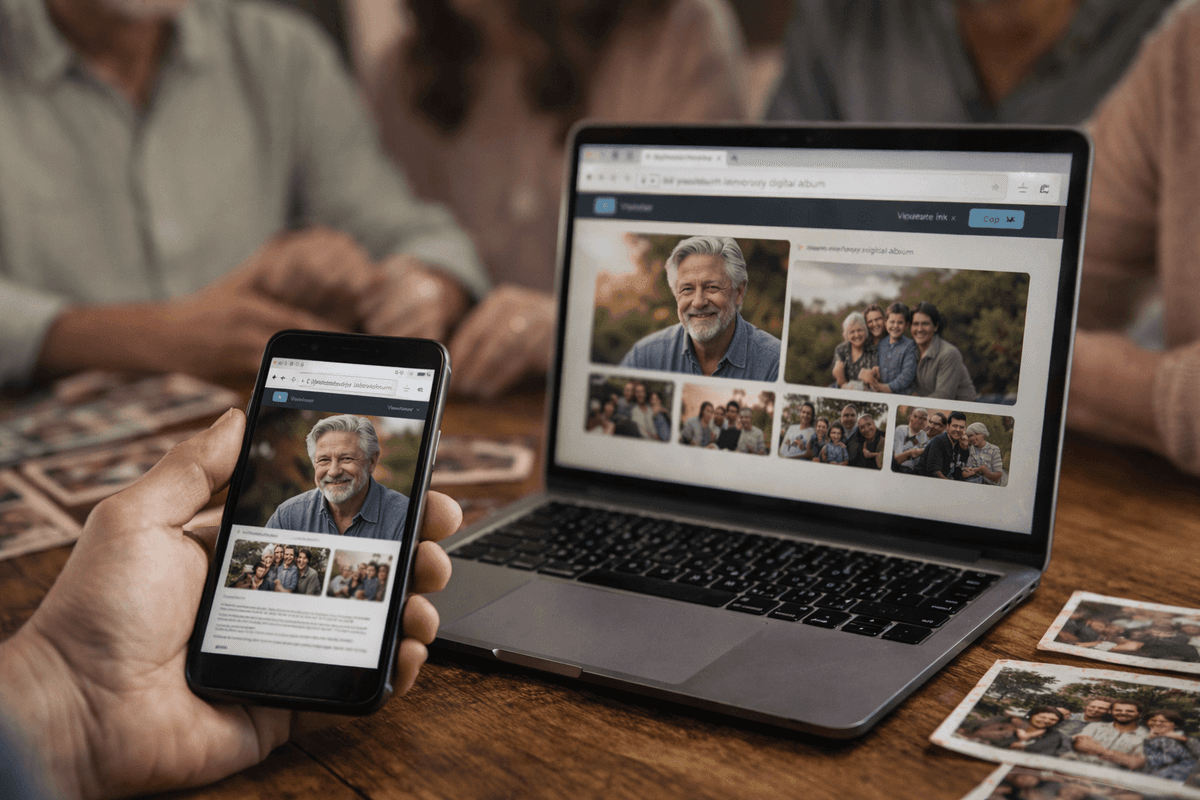 Cómo compartir un memorial digital con tu familia